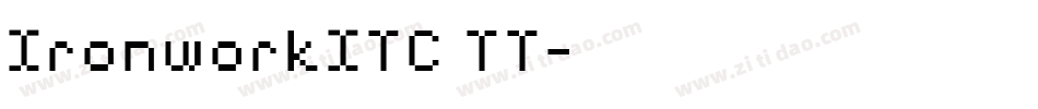 IronworkITC TT字体转换